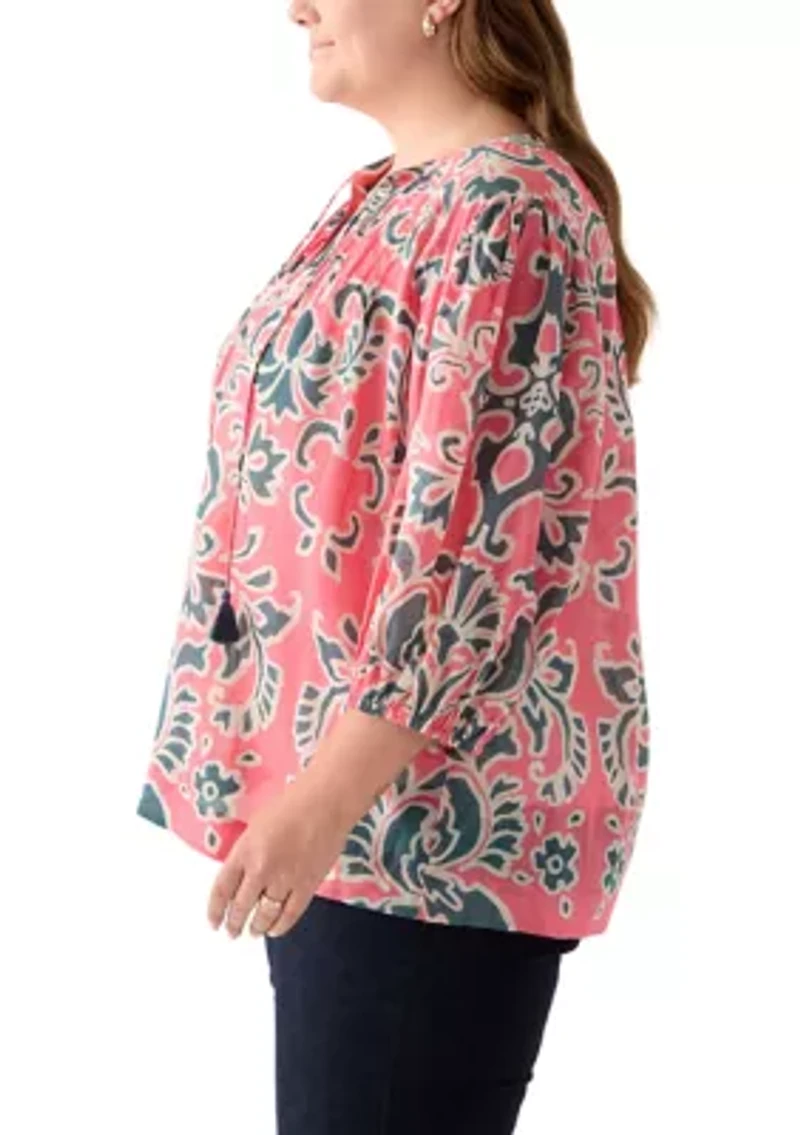 Plus Voile Peasant Top