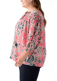 Plus Voile Peasant Top