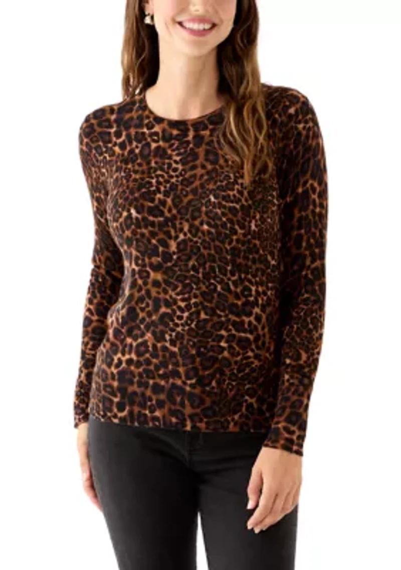 Women's Crew Neck Printed Sweater