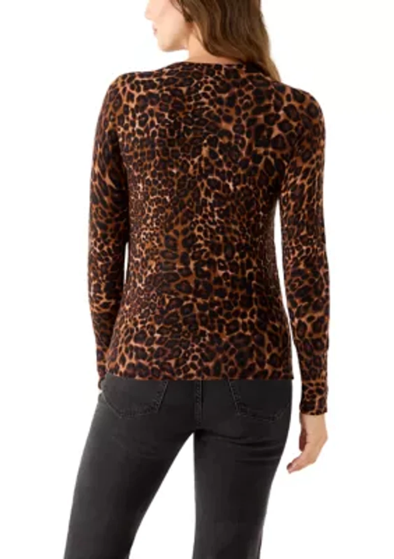 Women's Crew Neck Printed Sweater