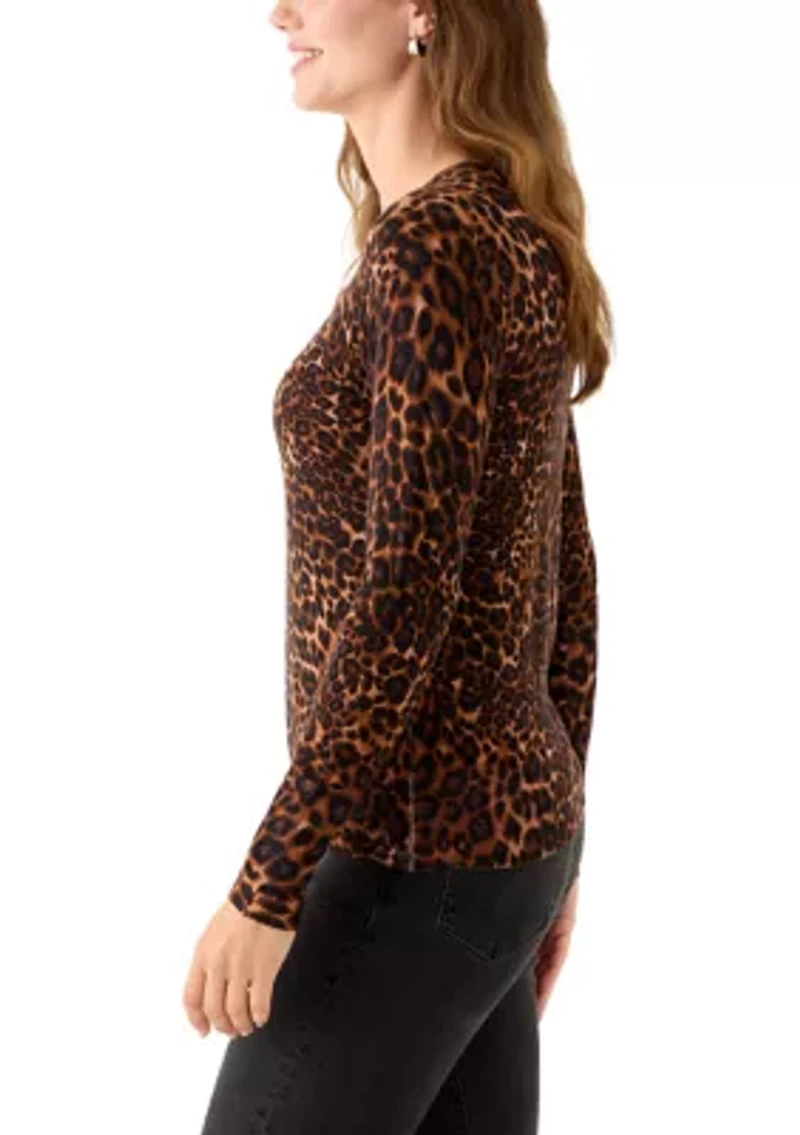 Women's Crew Neck Printed Sweater