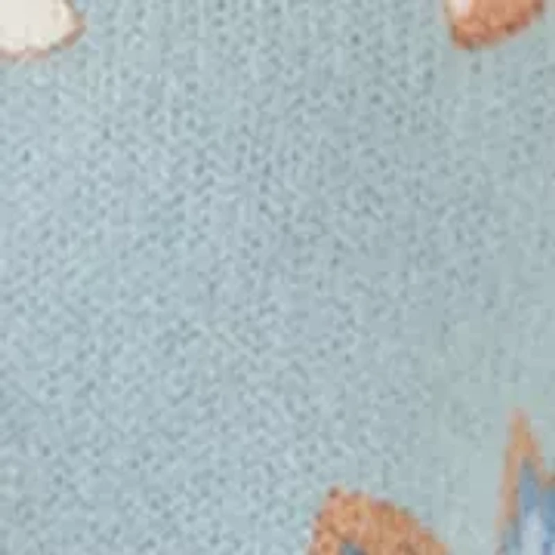 Women's Long Sleeve Crew Neck Printed Sweater