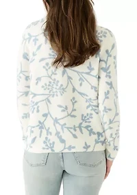 Women's Crew Neck Printed Sweater