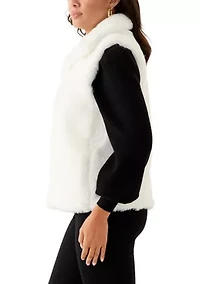 Women's Front Zip Fur Vest