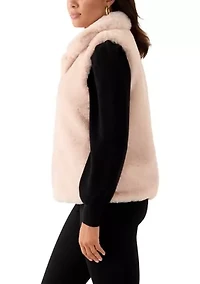 Women's Front Zip Fur Vest