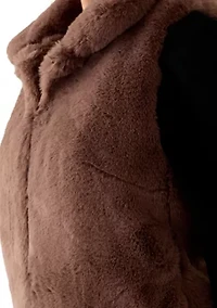 Women's Front Zip Fur Vest