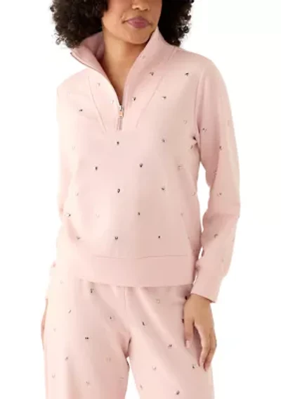 Women's Heart 1/4 Zip Pullover