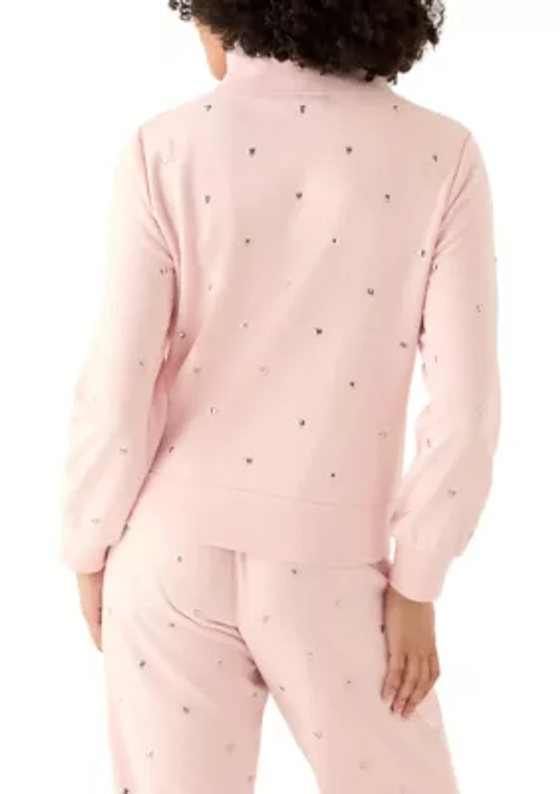 Women's Heart 1/4 Zip Pullover