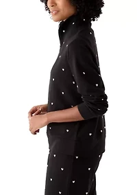 Women's Heart 1/4 Zip Pullover