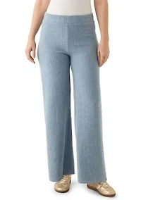 Women's Wide Leg Brush Rib Pants