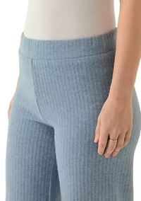 Women's Wide Leg Brush Rib Pants