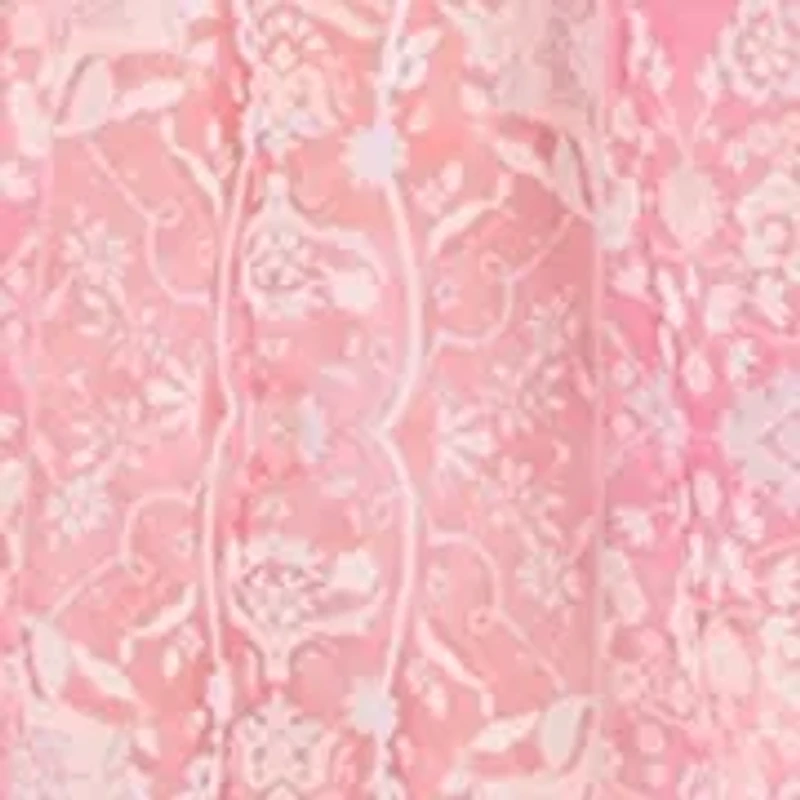 Plus V-Neck Tiered Dress with Flutter Sleeve and Smocked Waist