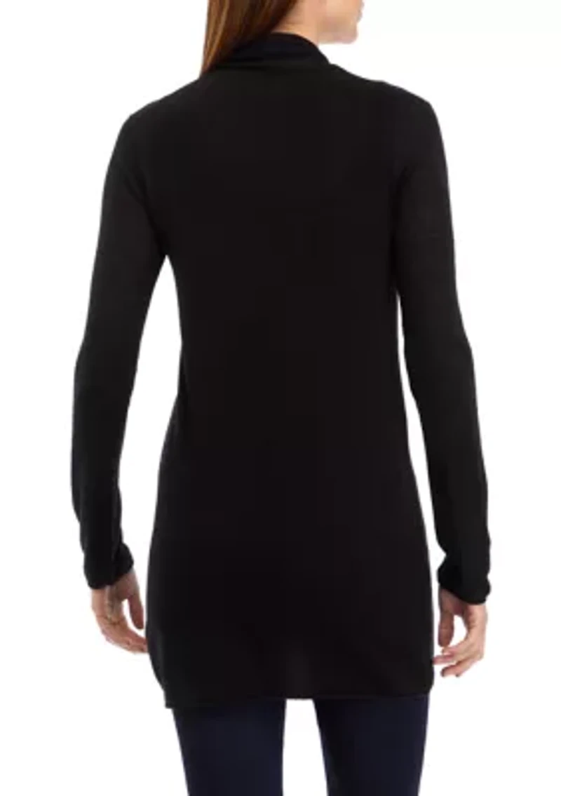 Women's Long Sleeve Open Front Cardigan