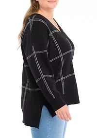 Plus V-Neck Sweater