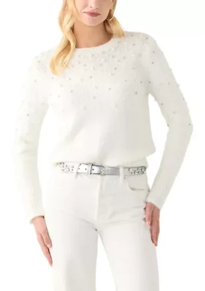 Women's Pearl Crew Neck Sweater