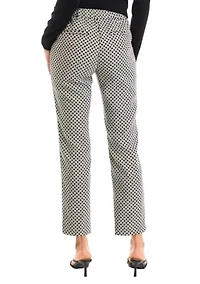 Women's Pull On Printed Straight Leg Pants