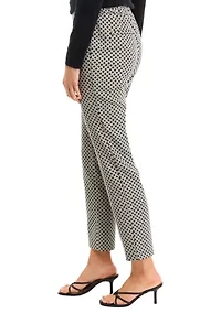 Women's Pull On Printed Straight Leg Pants