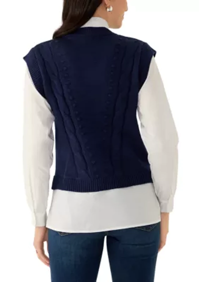 Women's 2Fer Sweater Vest