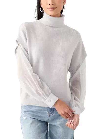 Women's Mixed Media Sweater