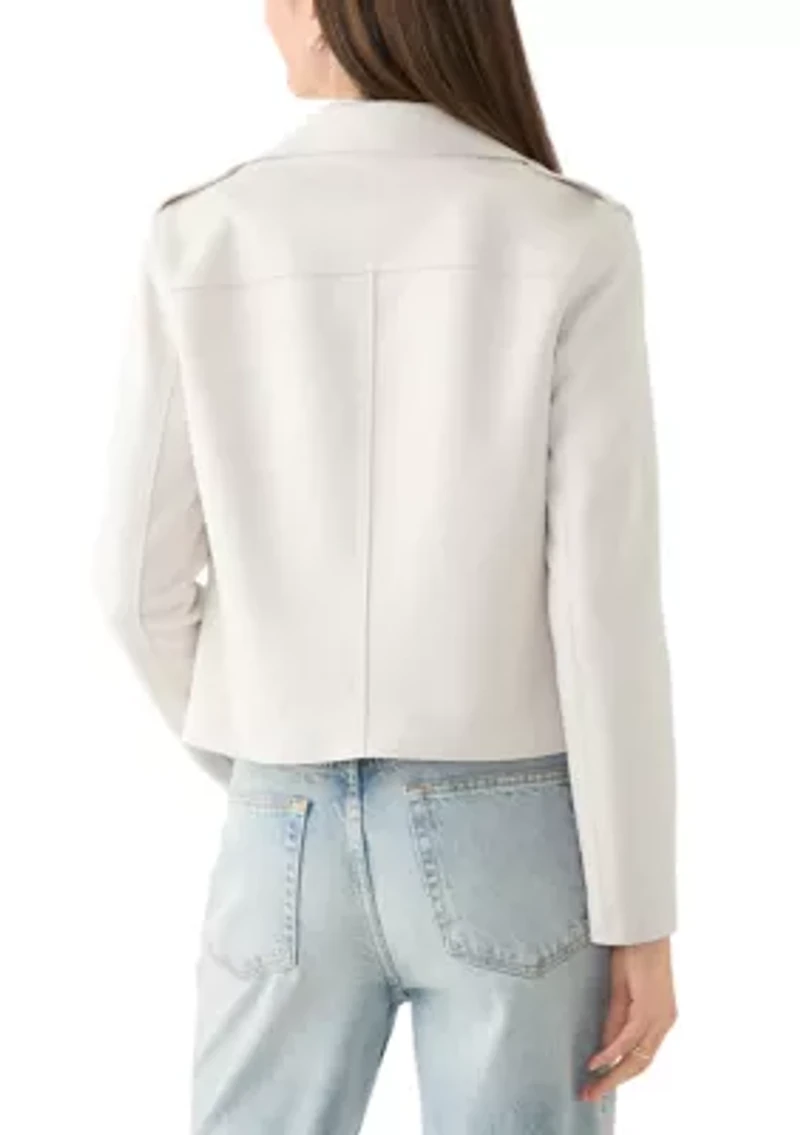 Faux Suede Moto Jacket