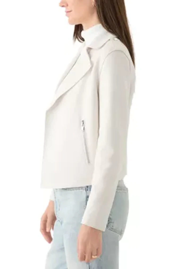 Faux Suede Moto Jacket