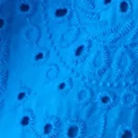 Women's Long Sleeve Raglan Split Neck Eyelet Blouse
