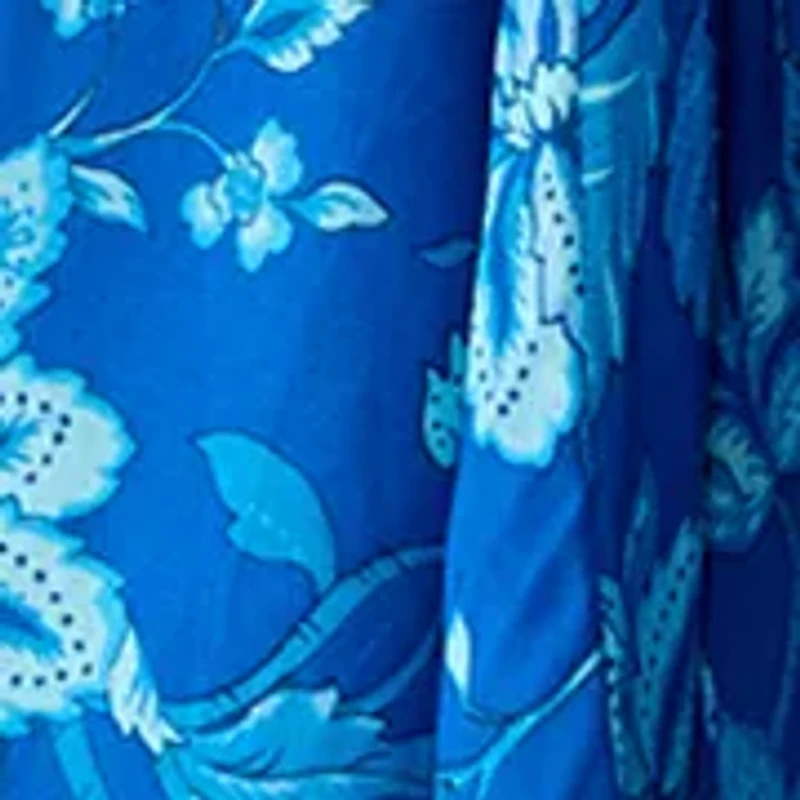 Women's Short Sleeve Floral Pleated Peasant Dress