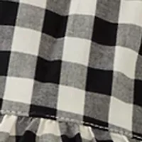 Women's Puff Sleeve Gingham Peasant Blouse