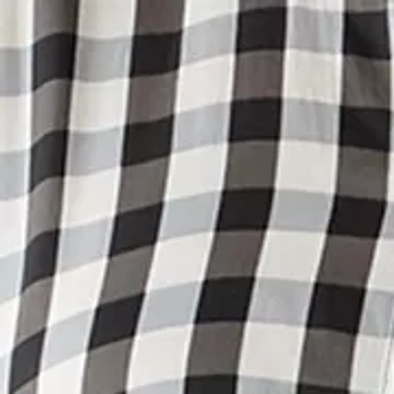 Women's Gingham Pleated Shirtdress