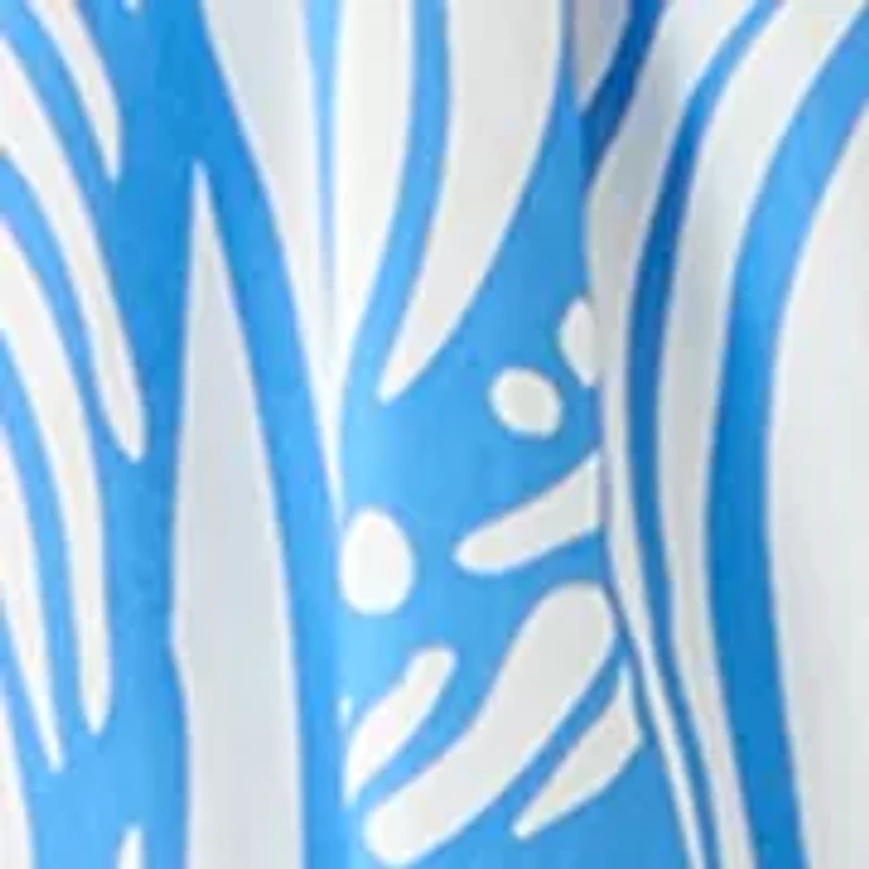 Women's Split Neck Swirl Print Top