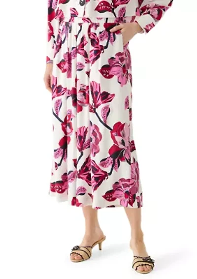 Women's Wide Leg Floral Pants