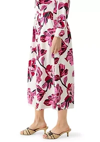 Women's Wide Leg Floral Pants