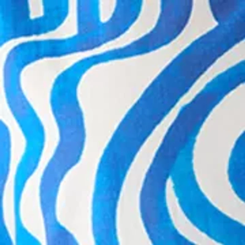 Women's 3/4 Sleeve Swirl Print Shift Midi Dress