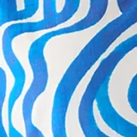 Women's 3/4 Sleeve Swirl Print Shift Midi Dress