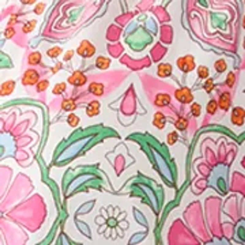 Women's 3/4 Sleeve Medallion Print Midi Dress