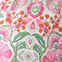 Women's 3/4 Sleeve Medallion Print Midi Dress