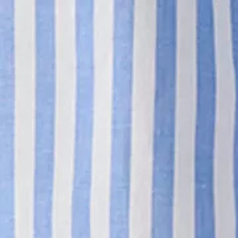 Women's Puff Sleeve Button Front Striped Blouse