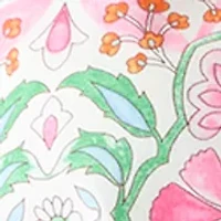 Women's Flutter Sleeve Medallion Blouse