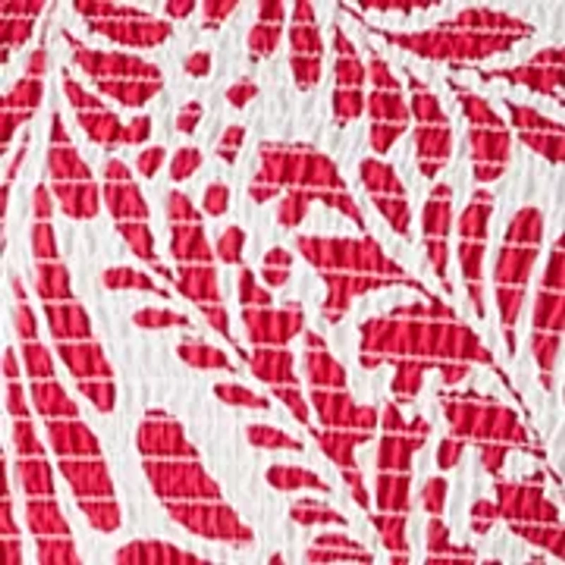 Women's Puff Sleeve Smocked Paisley Midi Dress