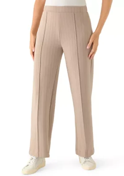 Women's Wide Leg Ribbed Athletic Pants