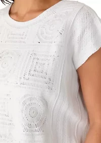 Women's Sleeveless Crochet Sweater
