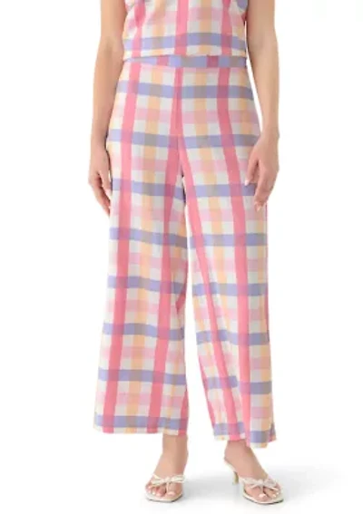 Women's Pull On Plaid Pants