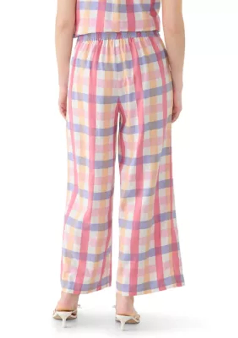 Women's Pull On Plaid Pants