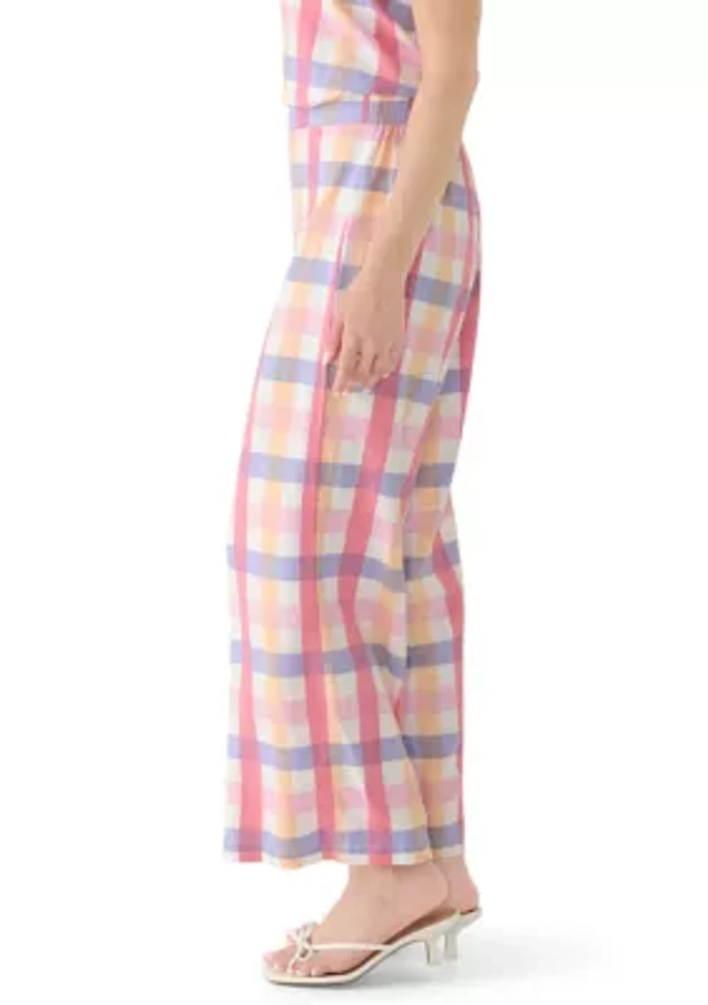 Women's Pull On Plaid Pants