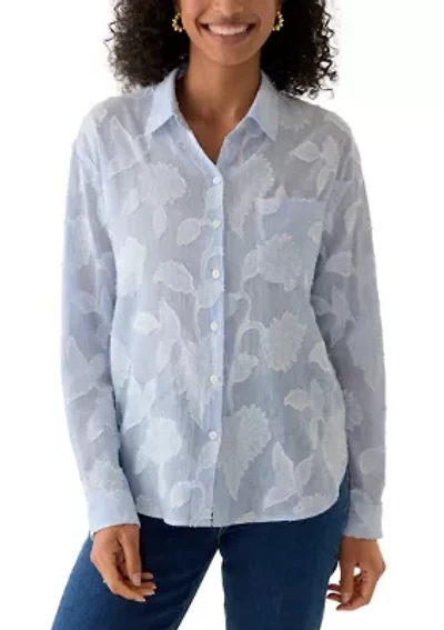 Women's Long Sleeve Striped Shirt