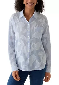 Women's Long Sleeve Striped Shirt