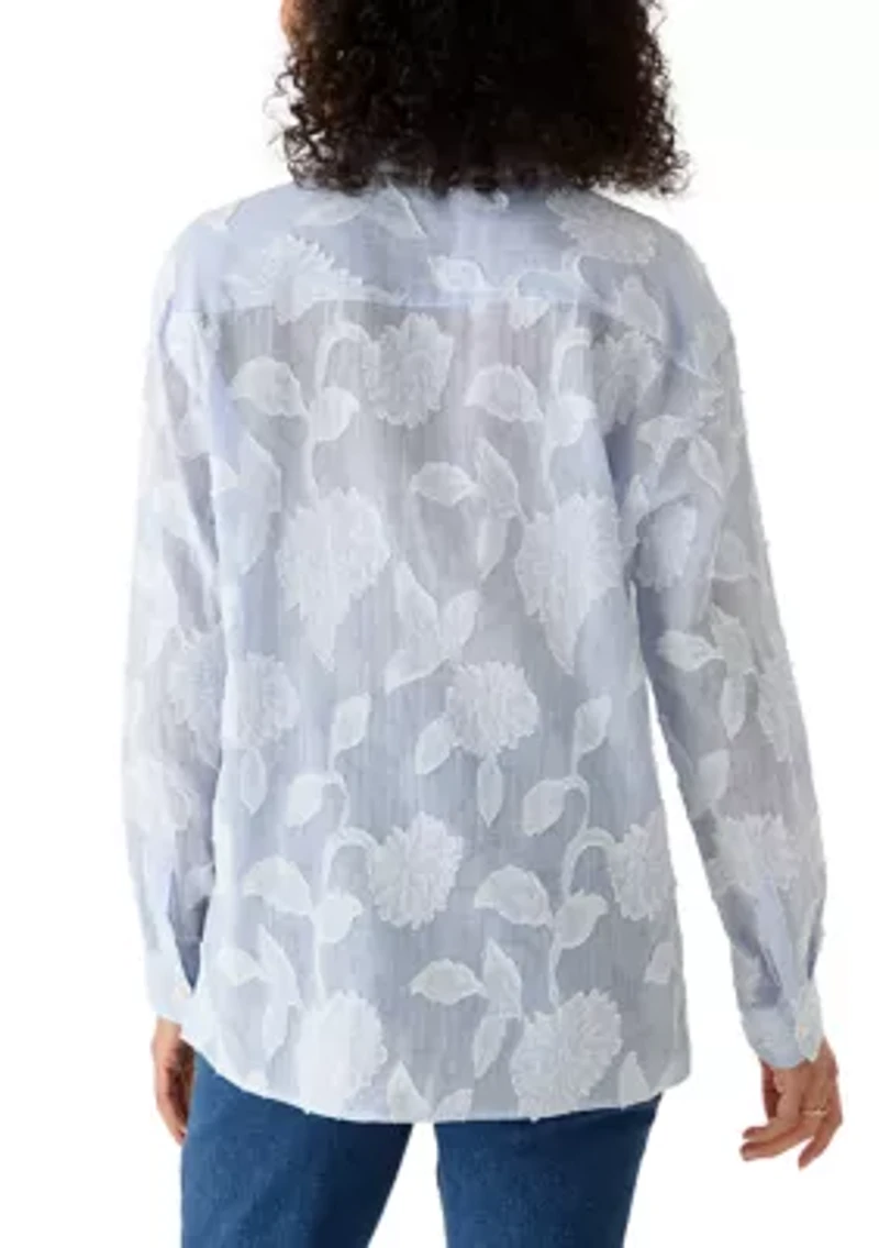 Women's Long Sleeve Striped Shirt