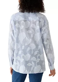 Women's Long Sleeve Striped Shirt
