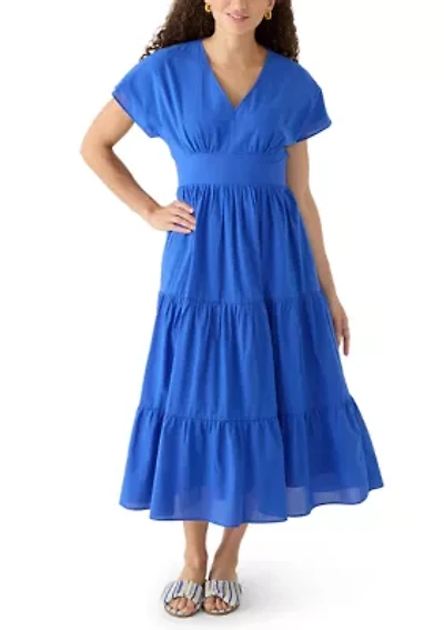 Petite Tiered Midi Dress