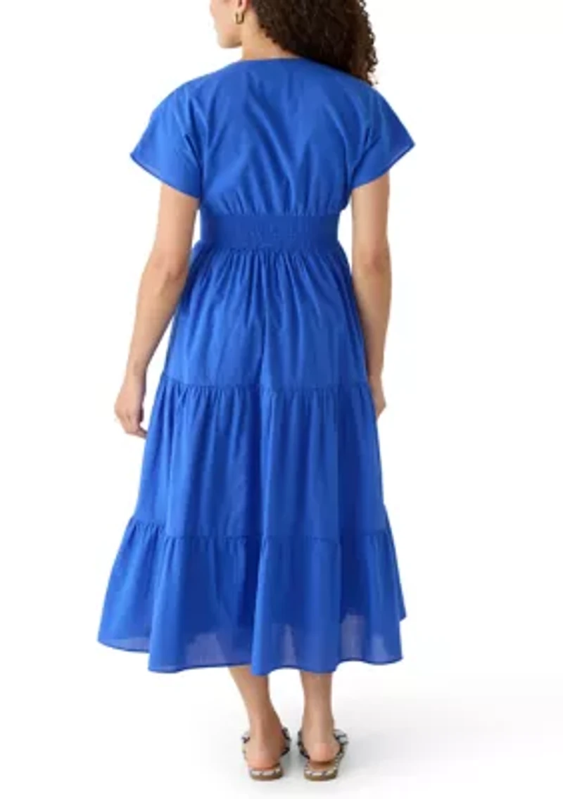 Petite Tiered Midi Dress